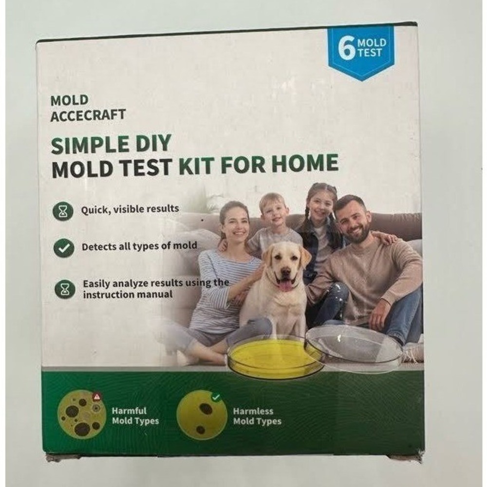 Box of 6 Mold Test Kits for Air Quality Surface and Home Item Testing New in Box